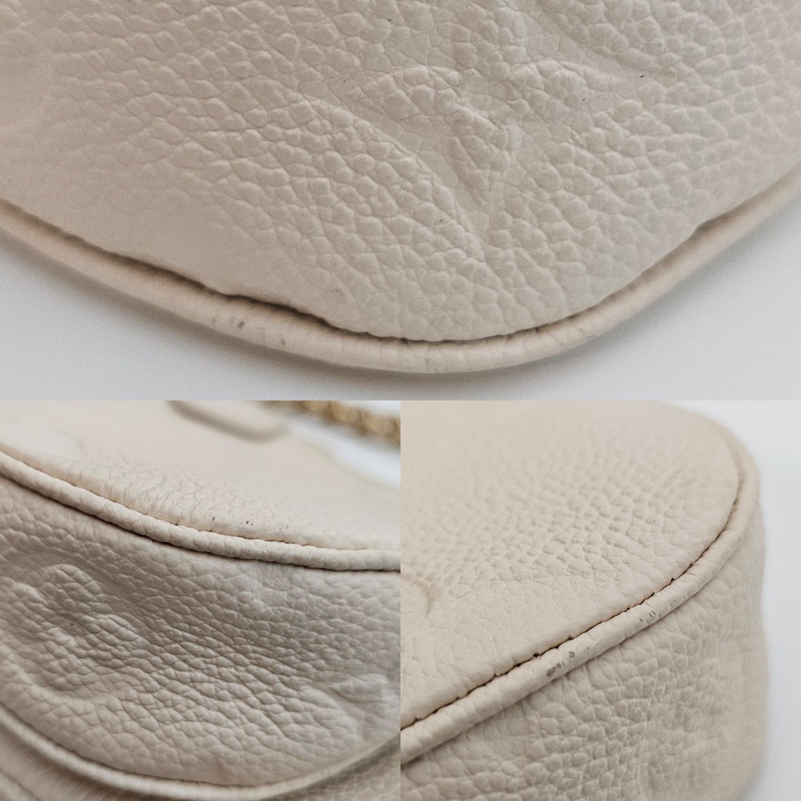 Louis Vuitton Empreinte Monogram Giant Multi Pochette Accessoires Cream