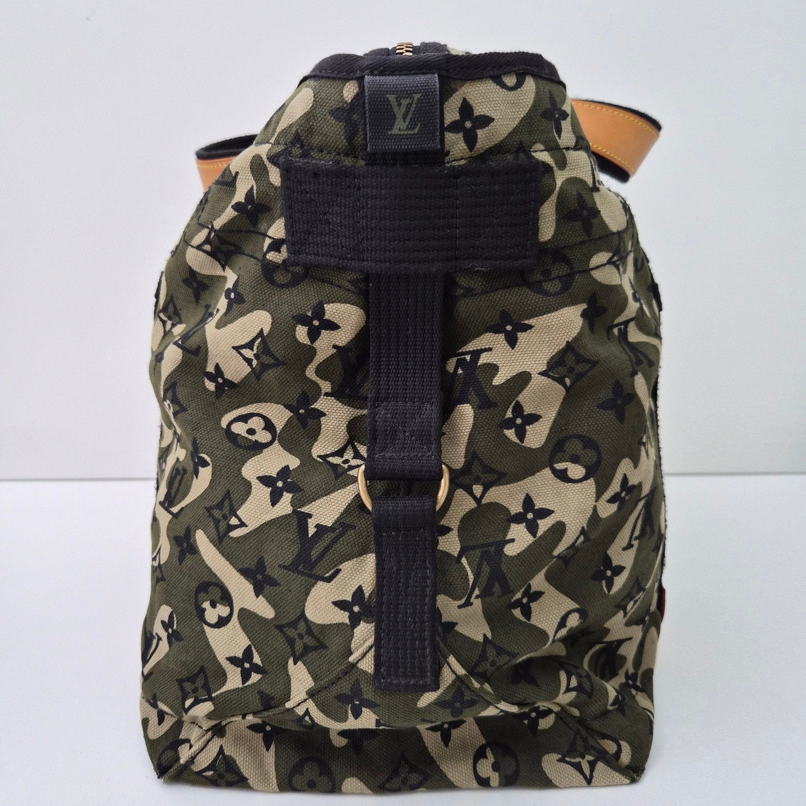 Louis Vuitton Takashi Murakami Green Monogramouflage Treillis Canvas