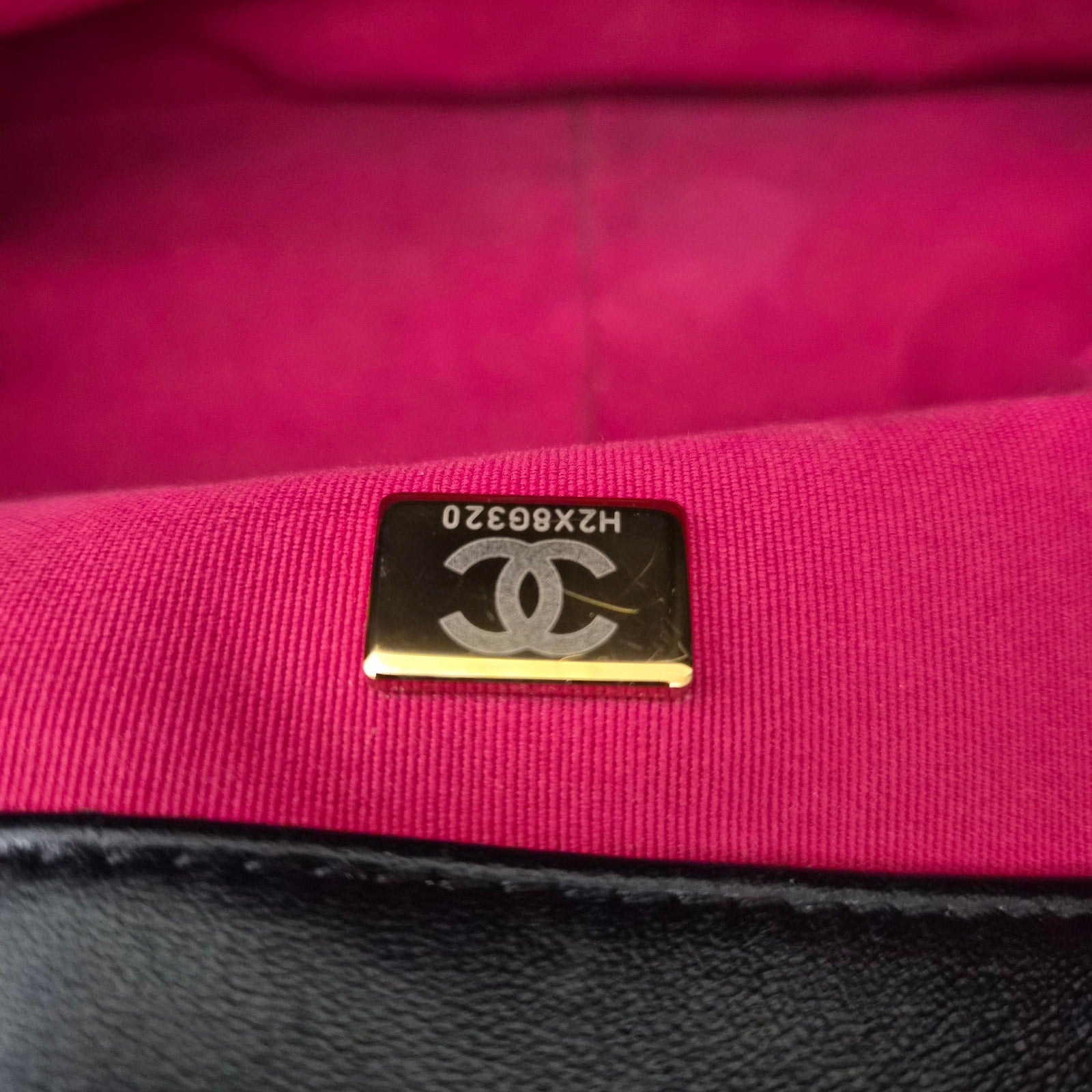 Chanel Lambskin Quilted Large Chanel 19 Flap Black