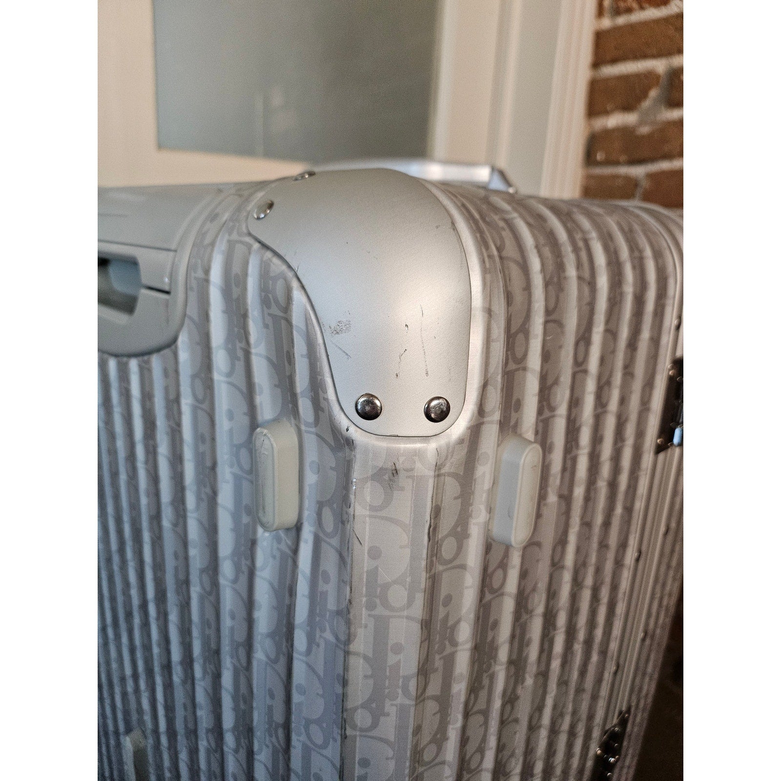 Dior x Rimowa Silver Trunk Suitcase SS20 Large