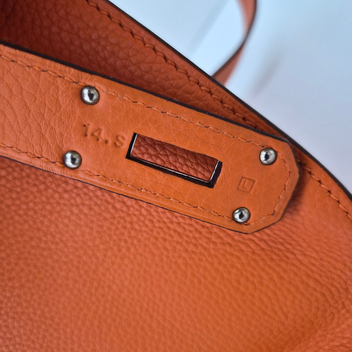 Hermes Jypsiere Bag Clemence 34 Orange