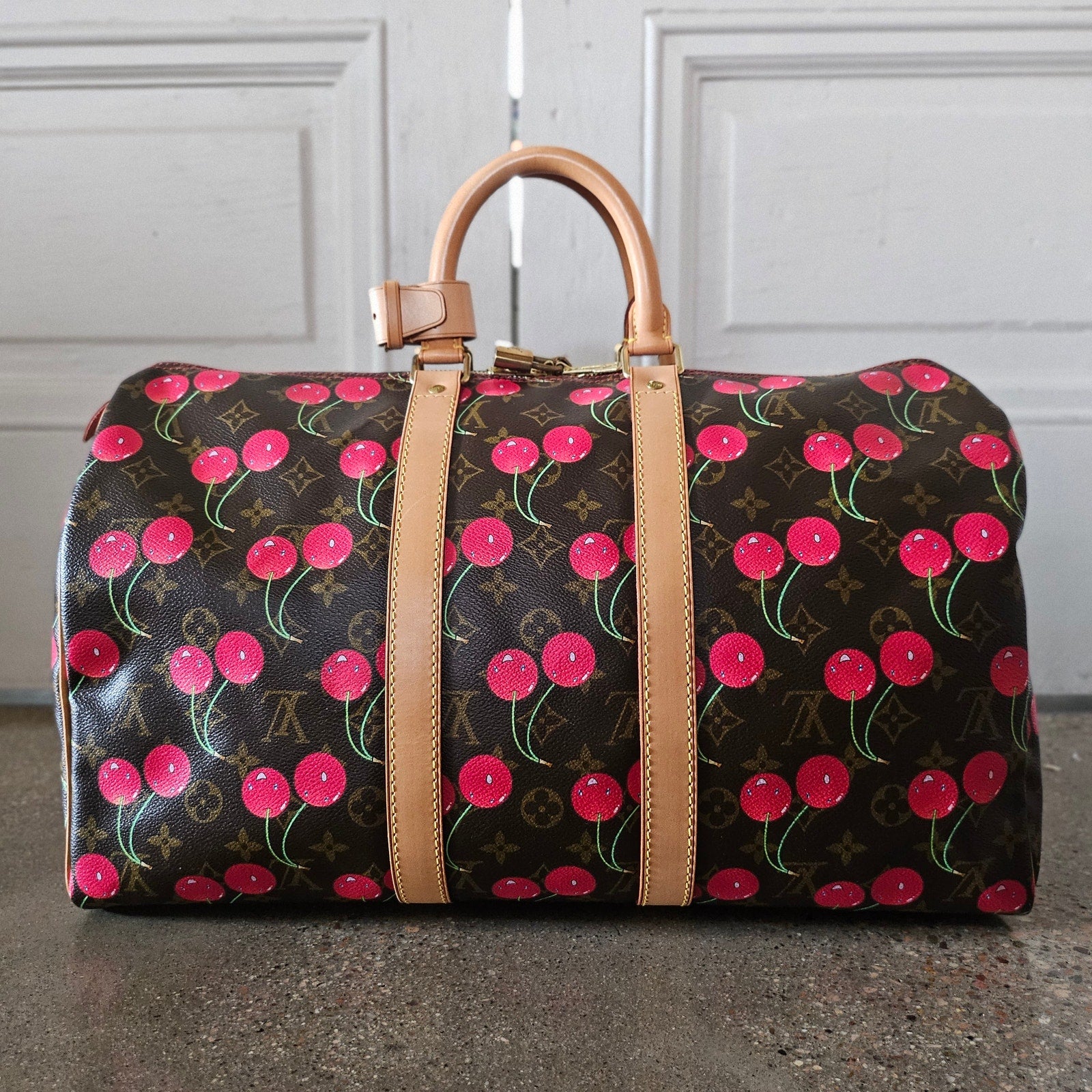 Louis Vuitton Monogram Cerises Cherry Keepall 45