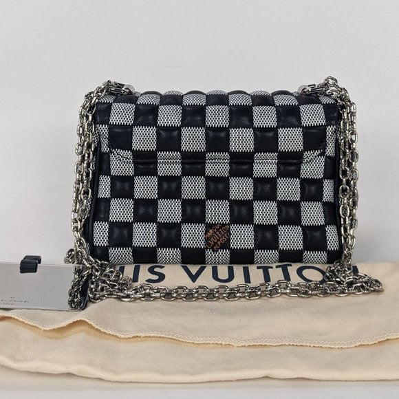 Louis Vuitton Nicolas Ghesquière Twist BB Black/Gray Damier Checkered Twist Bag