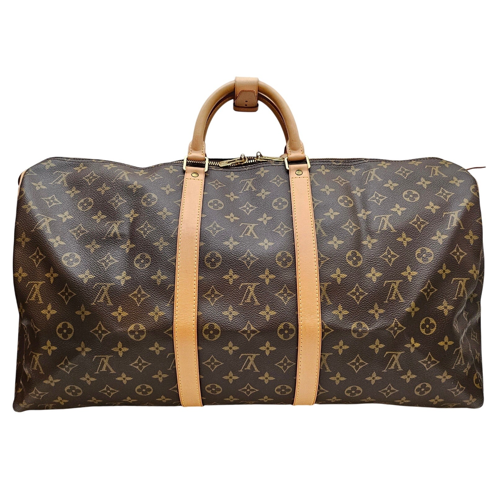 Louis Vuitton Monogram Keepall 55 Travel Duffle Bag