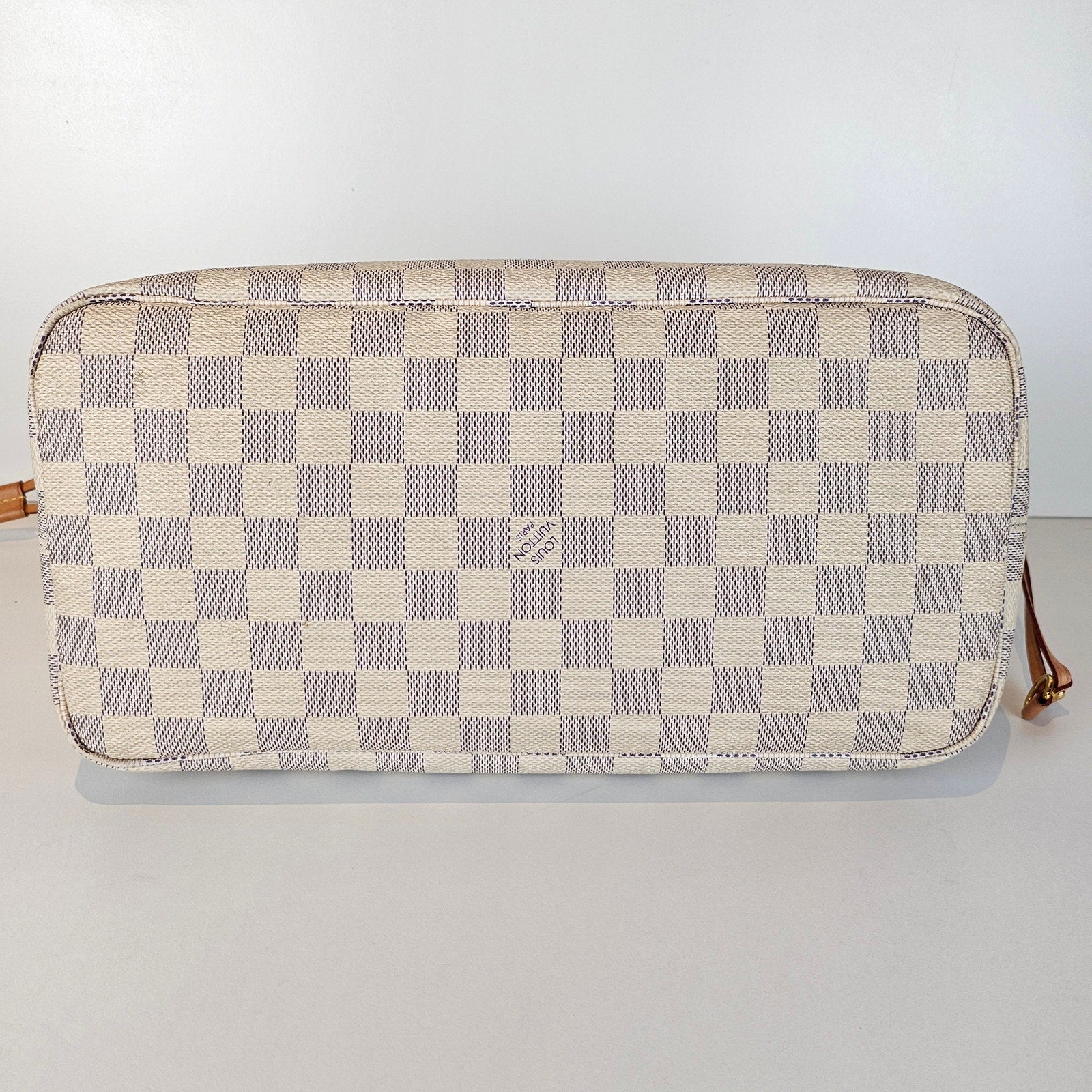 Louis Vuitton Damier Azur Neverfull MM Pink Ballerine Tote