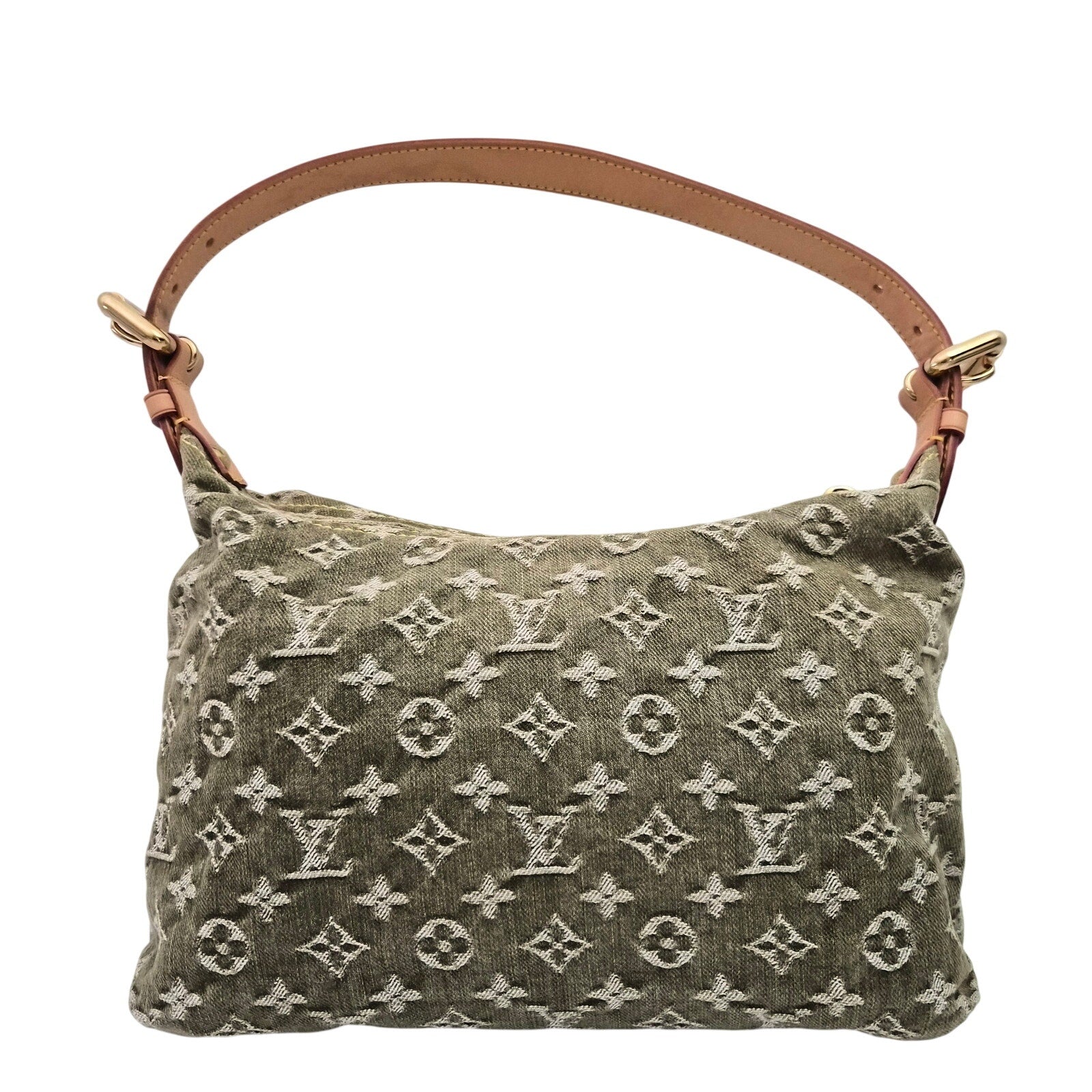 Louis Vuitton Green Denim Monogram Denim Baggy PM Bag