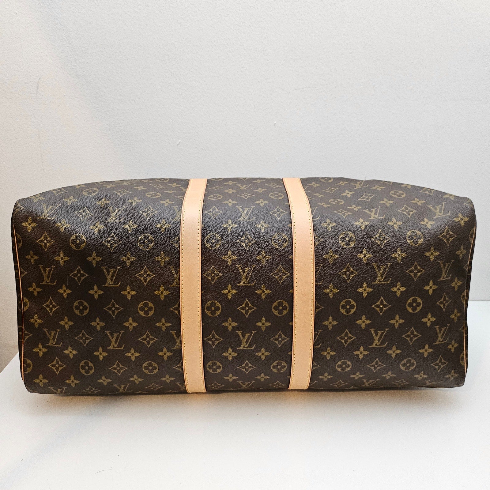 Louis Vuitton Monogram Keepall 55 Travel Duffle Bag