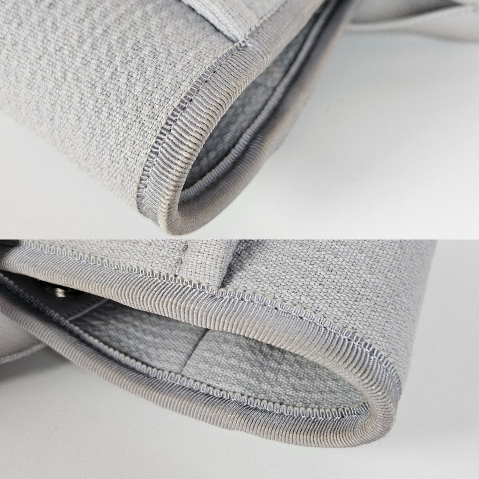 Chanel Small NM Deauville Canvas Tote Gris / Gray