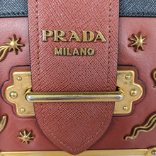 Load image into Gallery viewer, Prada Brown Small Astrology Moon Star Cahier Crossbody Bag
