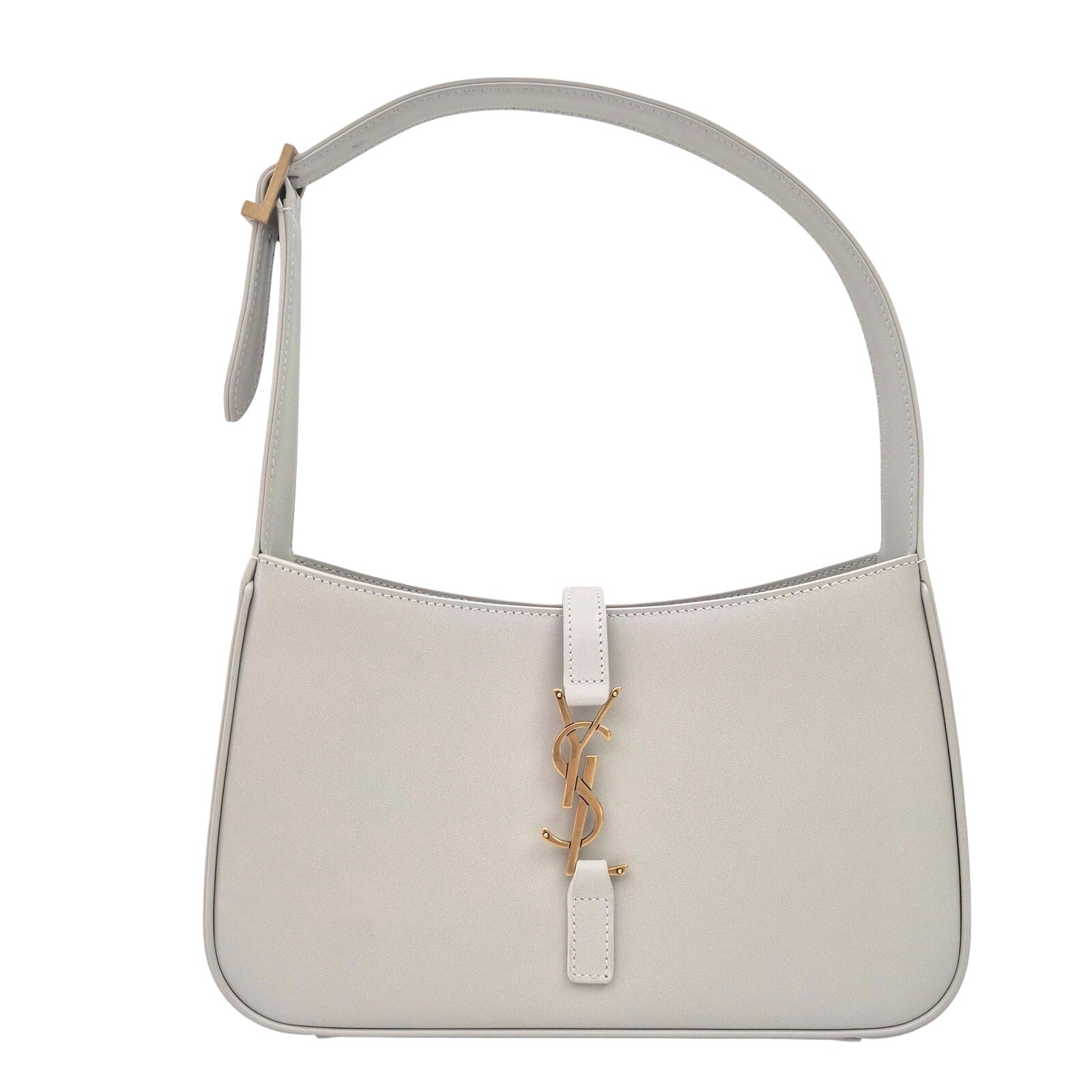 Saint Laurent Smooth Calfskin Le 5 A 7 Hobo White