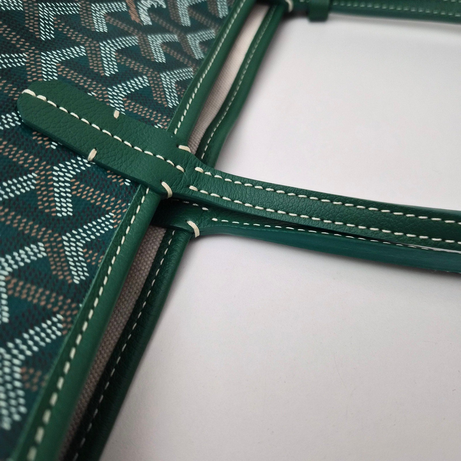 Goyard Goyardine Saint Louis PM Tote Green