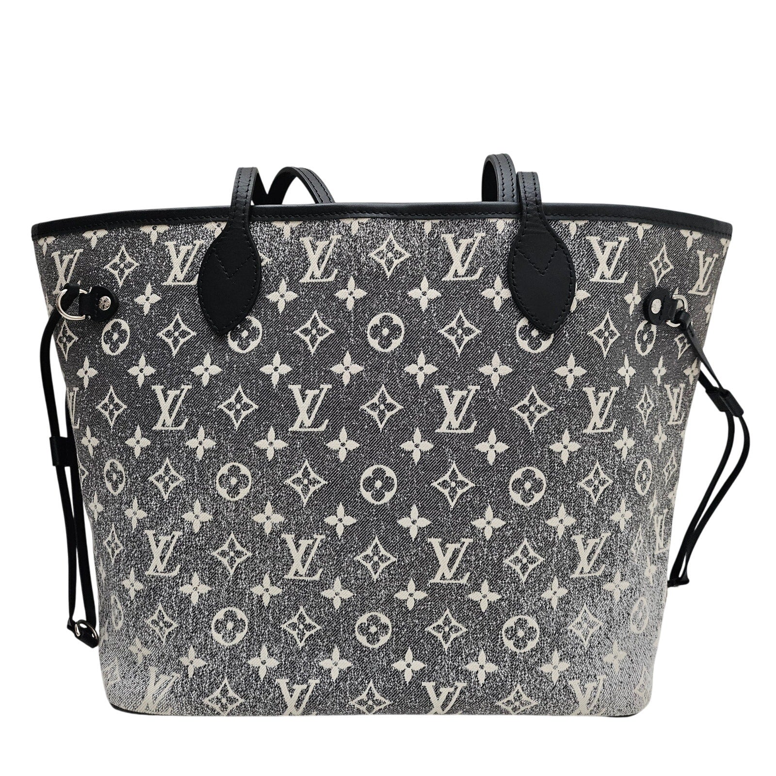 Louis Vuitton Denim Monogram Jacquard Neverfull MM Tote Grey