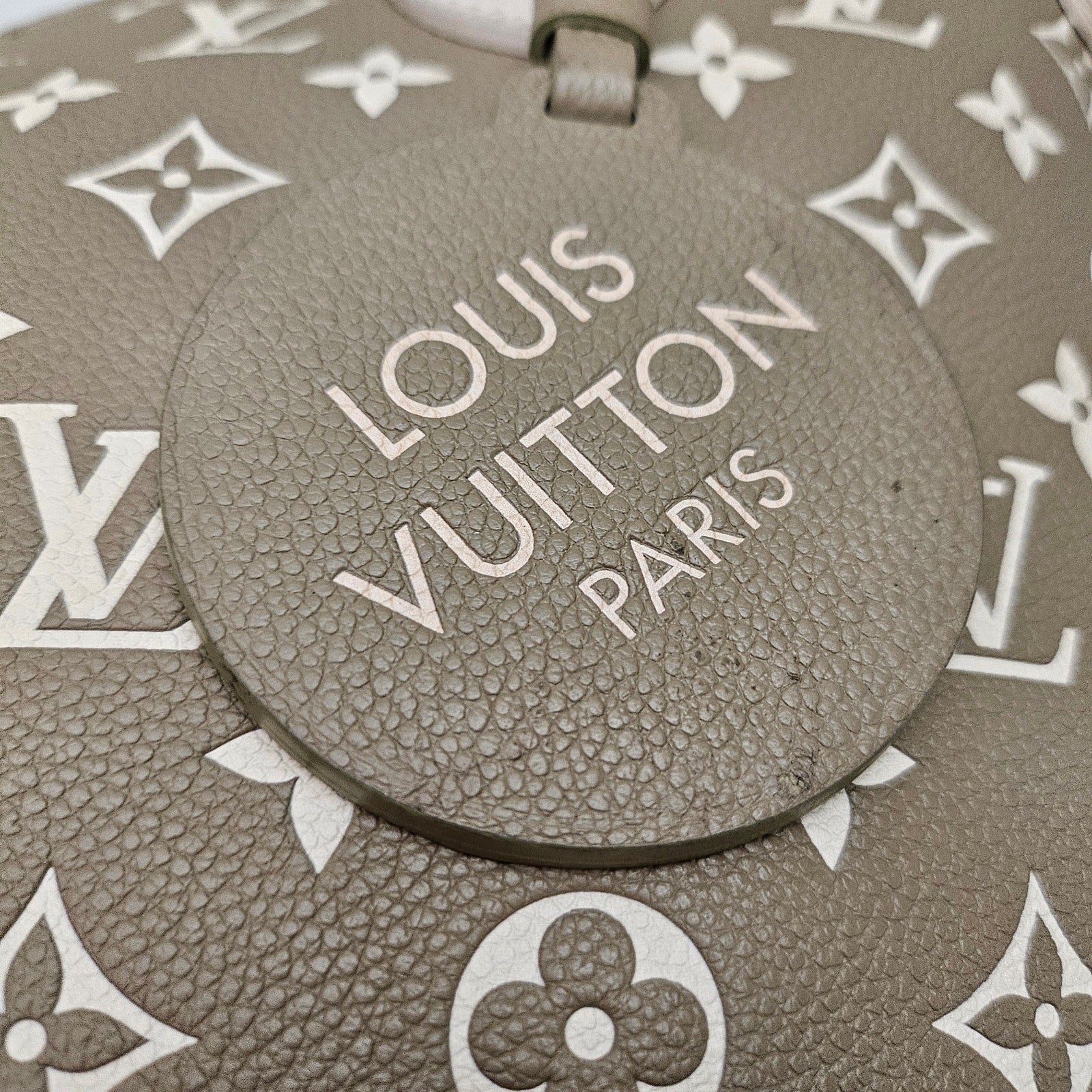 Louis Vuitton Neverfull NM Tote Spring in the City Monogram Empreinte Leather MM Kaki/Beige/Crea