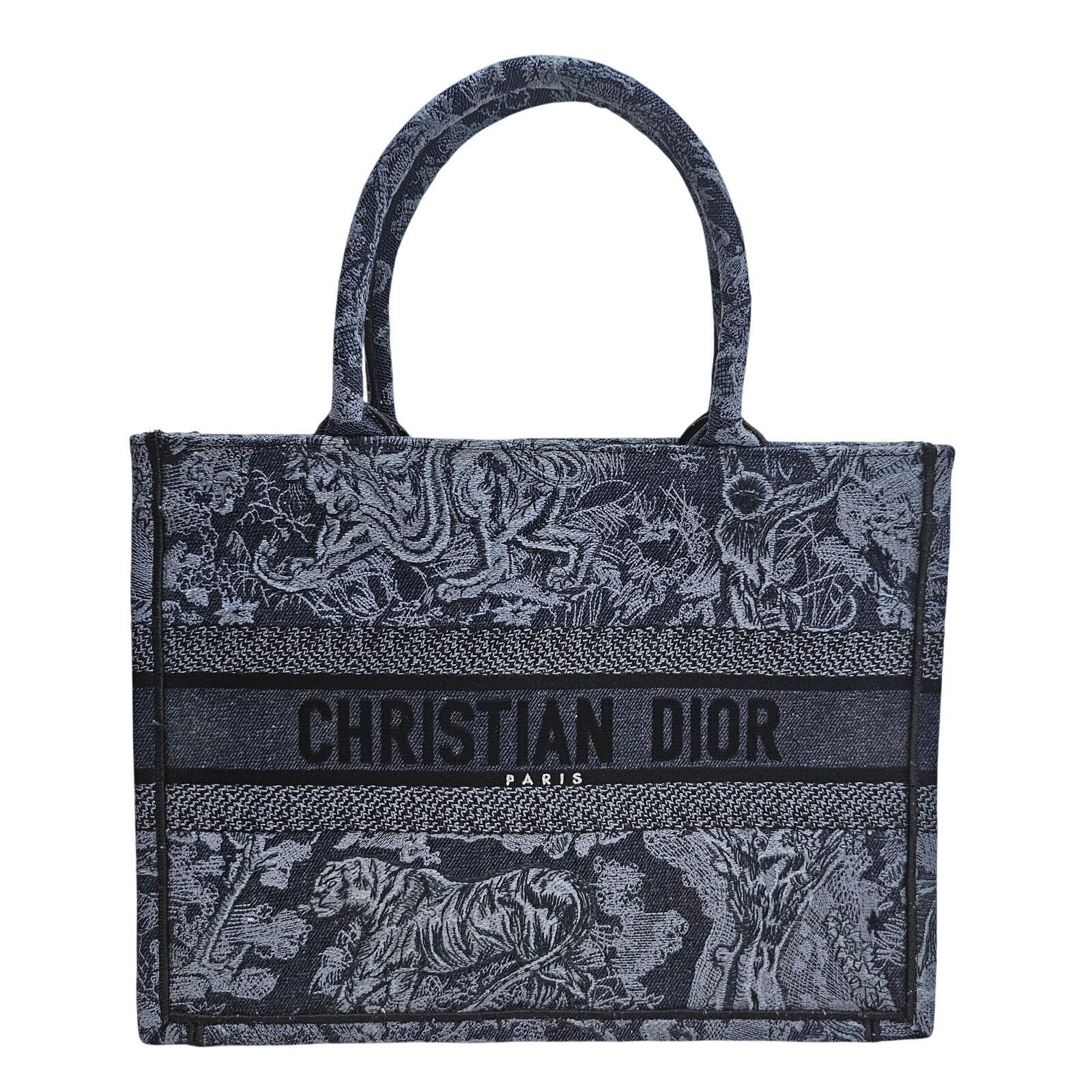 Christian Dior Medium Book Tote Blue