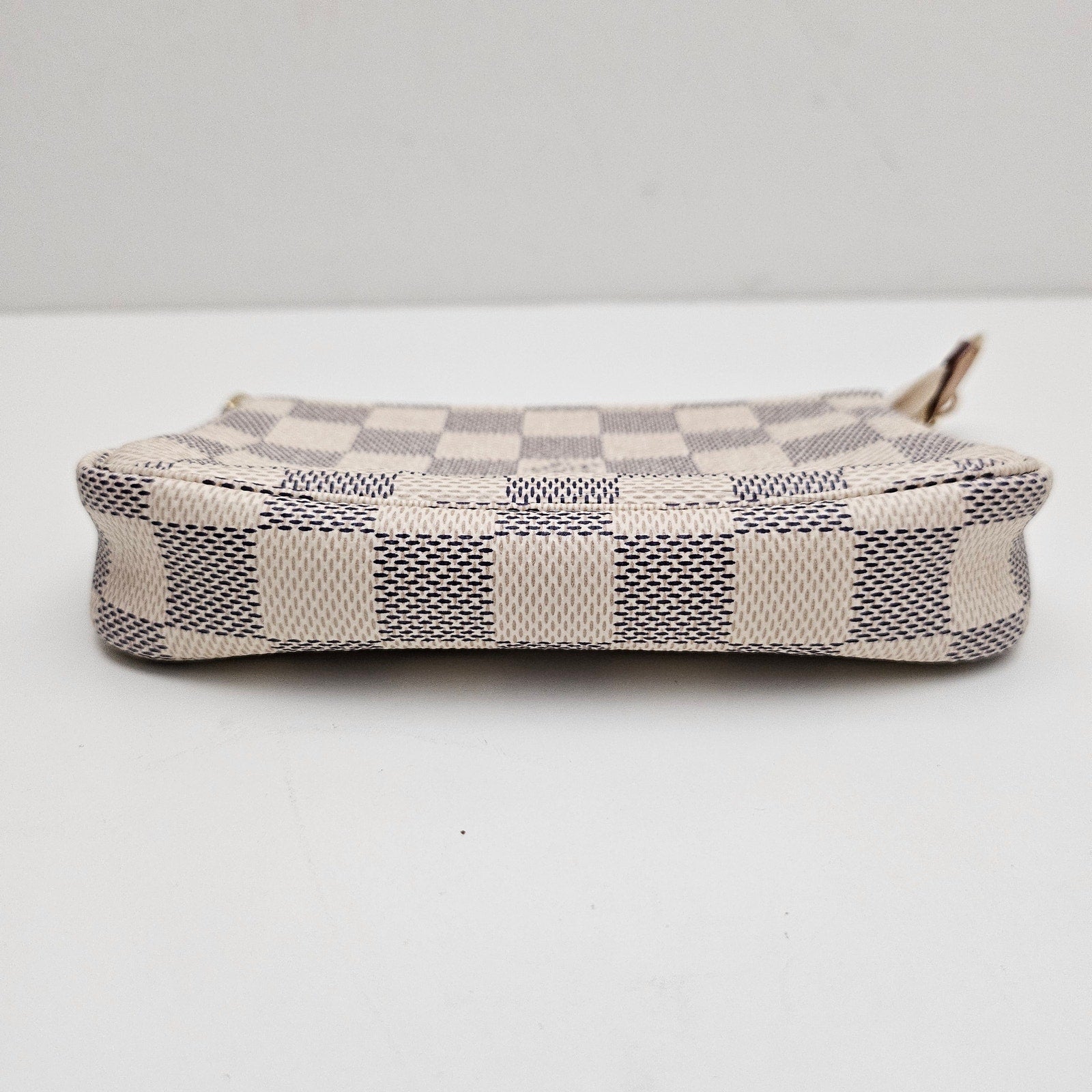 Louis Vuitton Damier Azur Mini Pochette Accessoires White Pouch