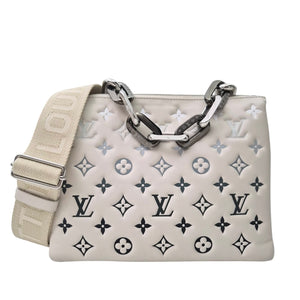 Louis Vuitton Coussin PM Limited Edition Ski Collection Cream Gray