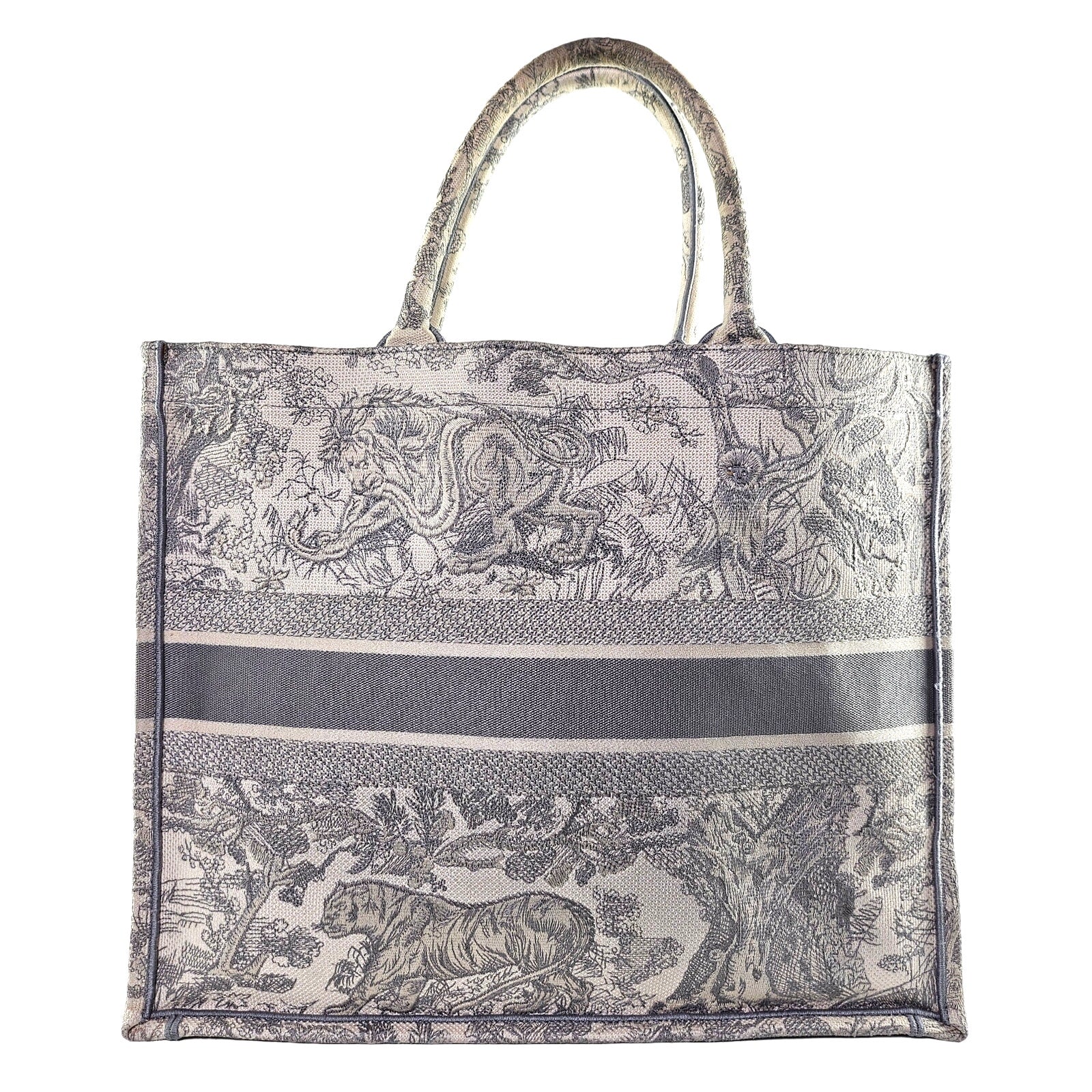 Christian Dior Toile de Jouy Book Tote Large Grey 2021