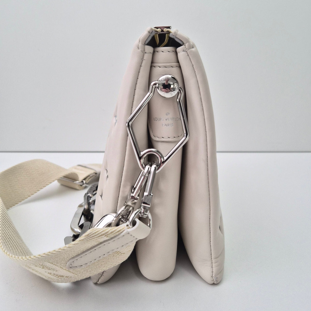 Louis Vuitton Coussin PM Limited Edition Ski Collection Cream Gray