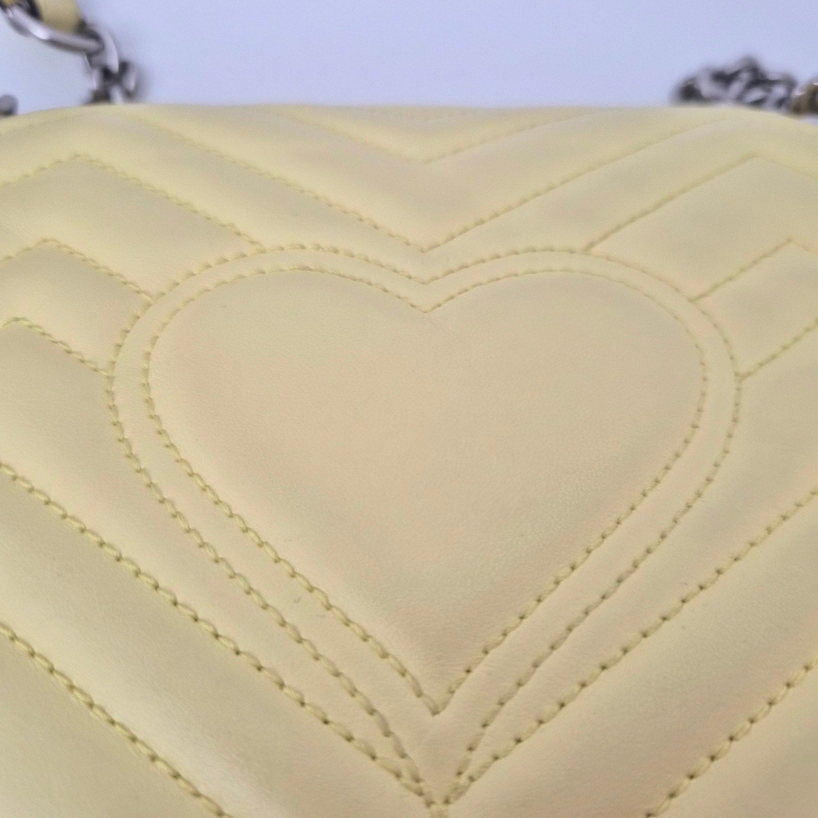 Gucci Marmont Small Leather Shoulder Bag Yellow