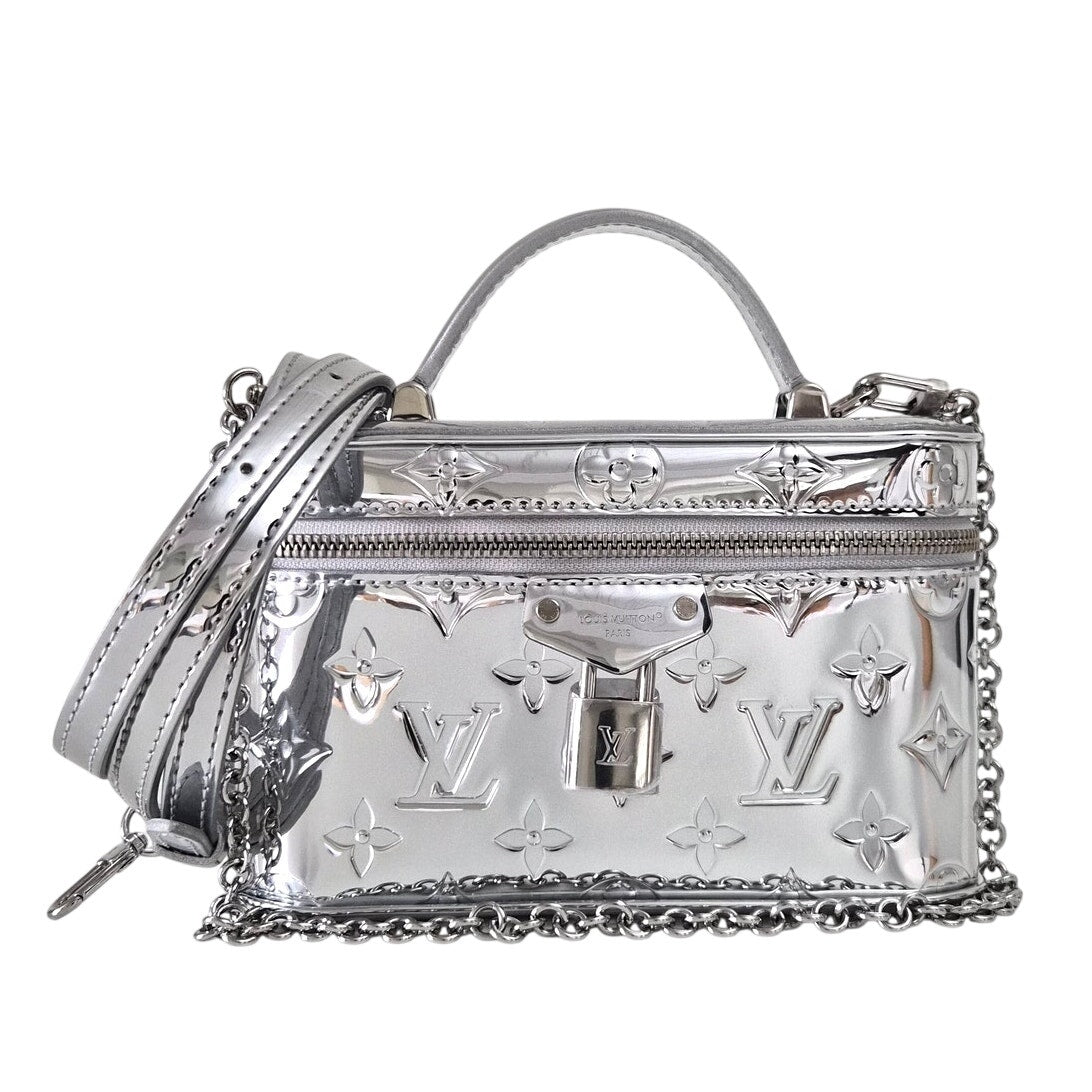Louis Vuitton Ski Vanity Chain Pouch Silver