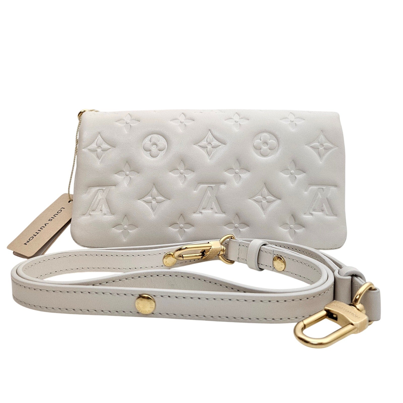 Louis Vuitton Pochette Coussin East West Crossbody White