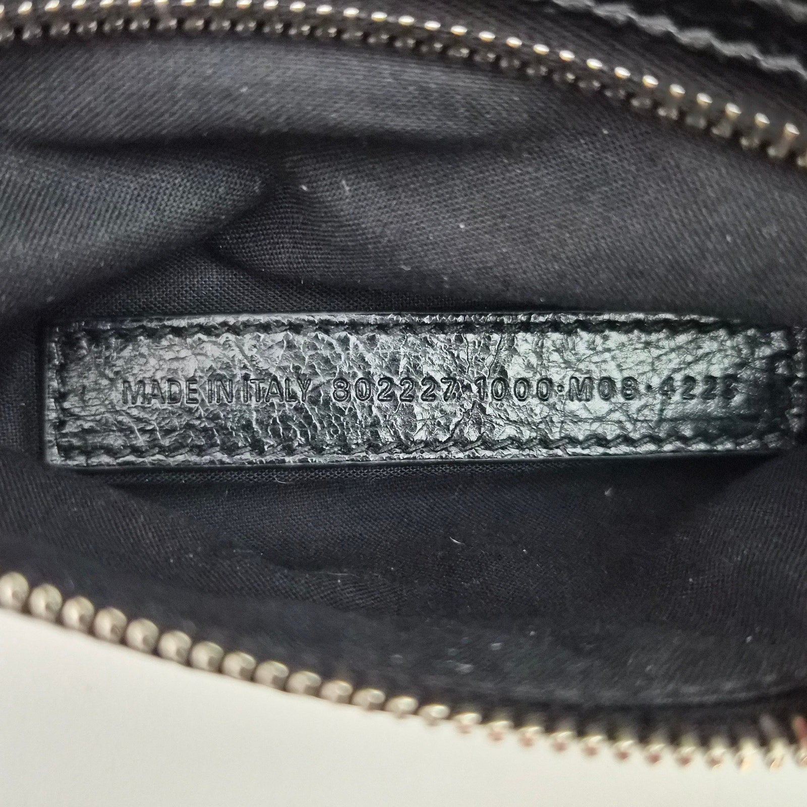 Balenciaga Agneau Arena Superbusy XS Sling Zip Shoulder Bag Black