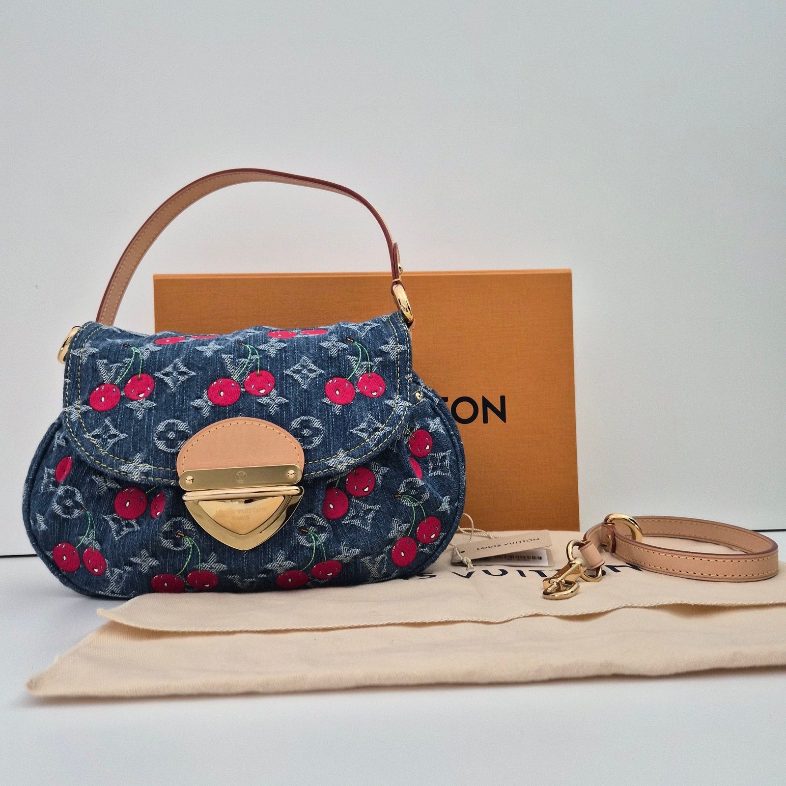 Louis Vuitton LV X TM Monogram Denim Cerises Cherry Sunset