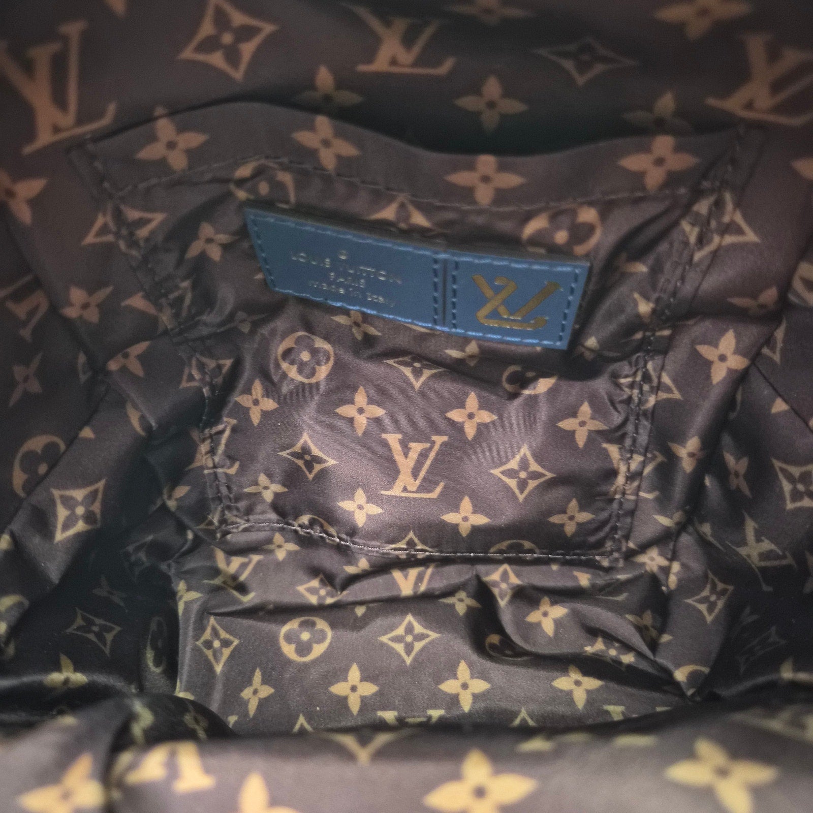 Louis Vuitton Limited Edition Nylon Navy Pillow Palm Springs Mini Backpack Bag