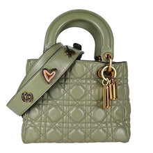Load image into Gallery viewer, Christian Dior Lambskin Cannage Small My ABCDior Lady Dior Green
