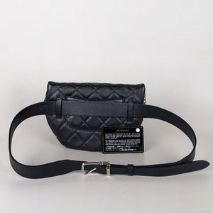 Chanel Leather Uniform Bum Belt Bag Black