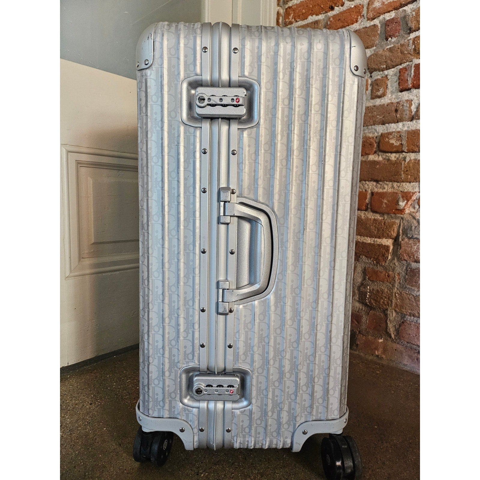 Dior x Rimowa Silver Trunk Suitcase SS20 Large