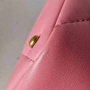 Valentino Garavani Nappa Small Roman Stud The Handle Bag Pink