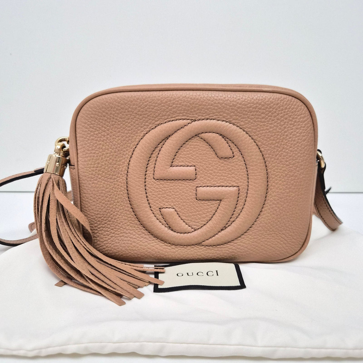 Gucci GG Tan Disco Crossbody Bag