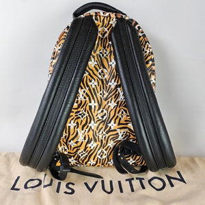 Louis Vuitton Palm Springs Jungle Pm Black Leather Backpack