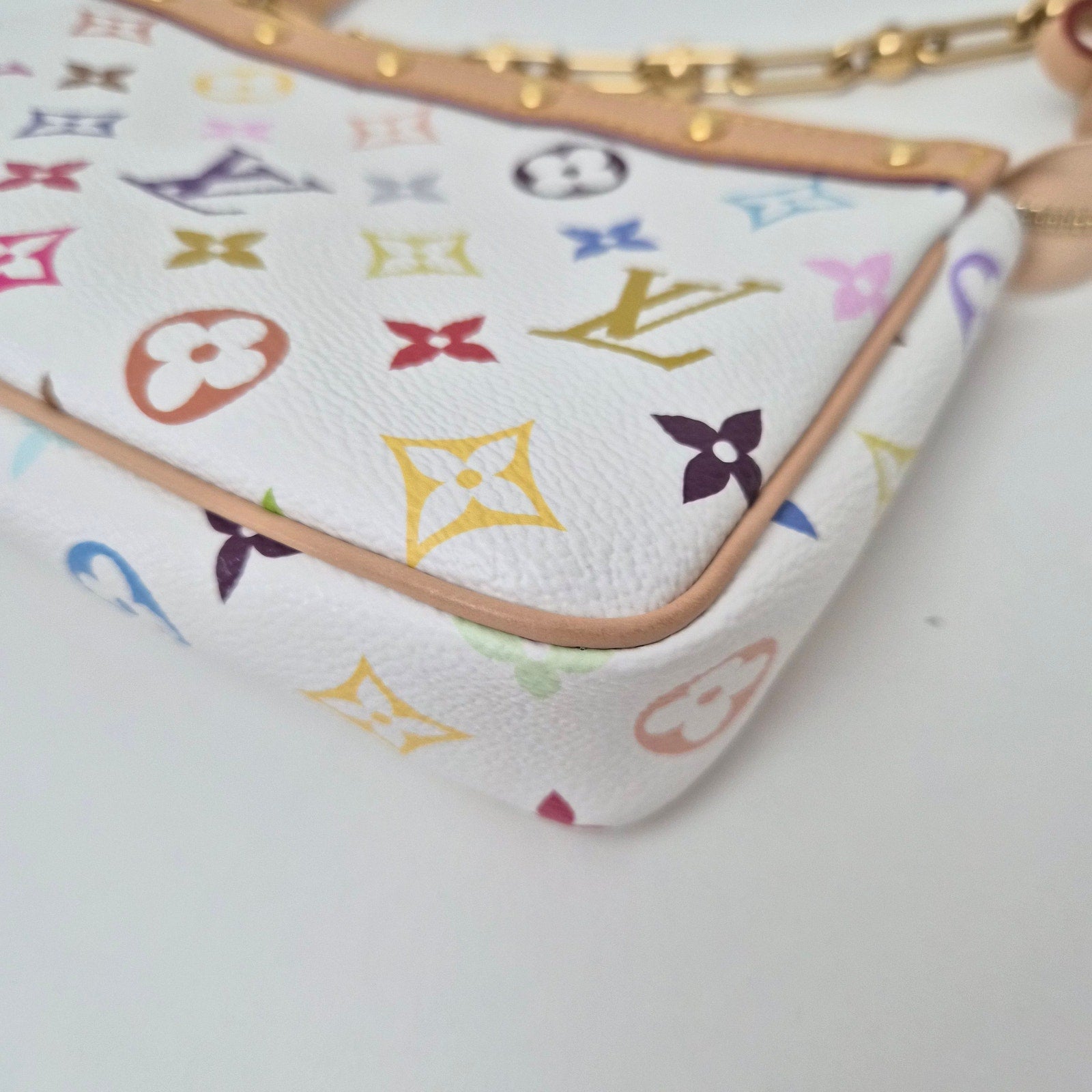 Louis Vuitton LV X TM Monogram Multicolor Pochette Accessories White