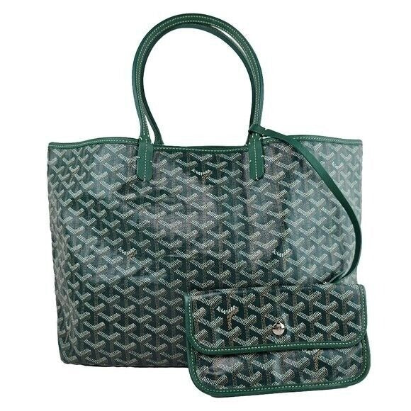 Goyard Goyardine Saint Louis PM Tote Green