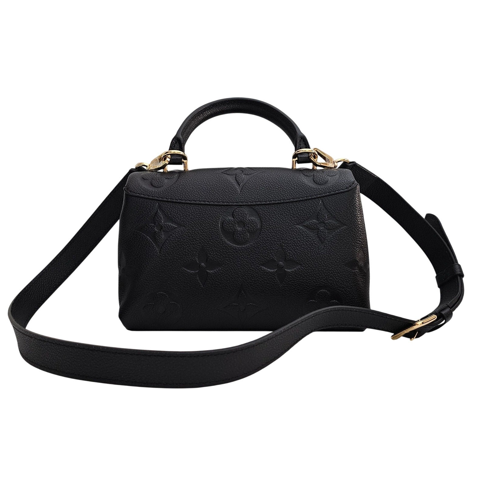 Louis Vuitton Madeleine BB Empreinte Leather Top Handle Bag Black