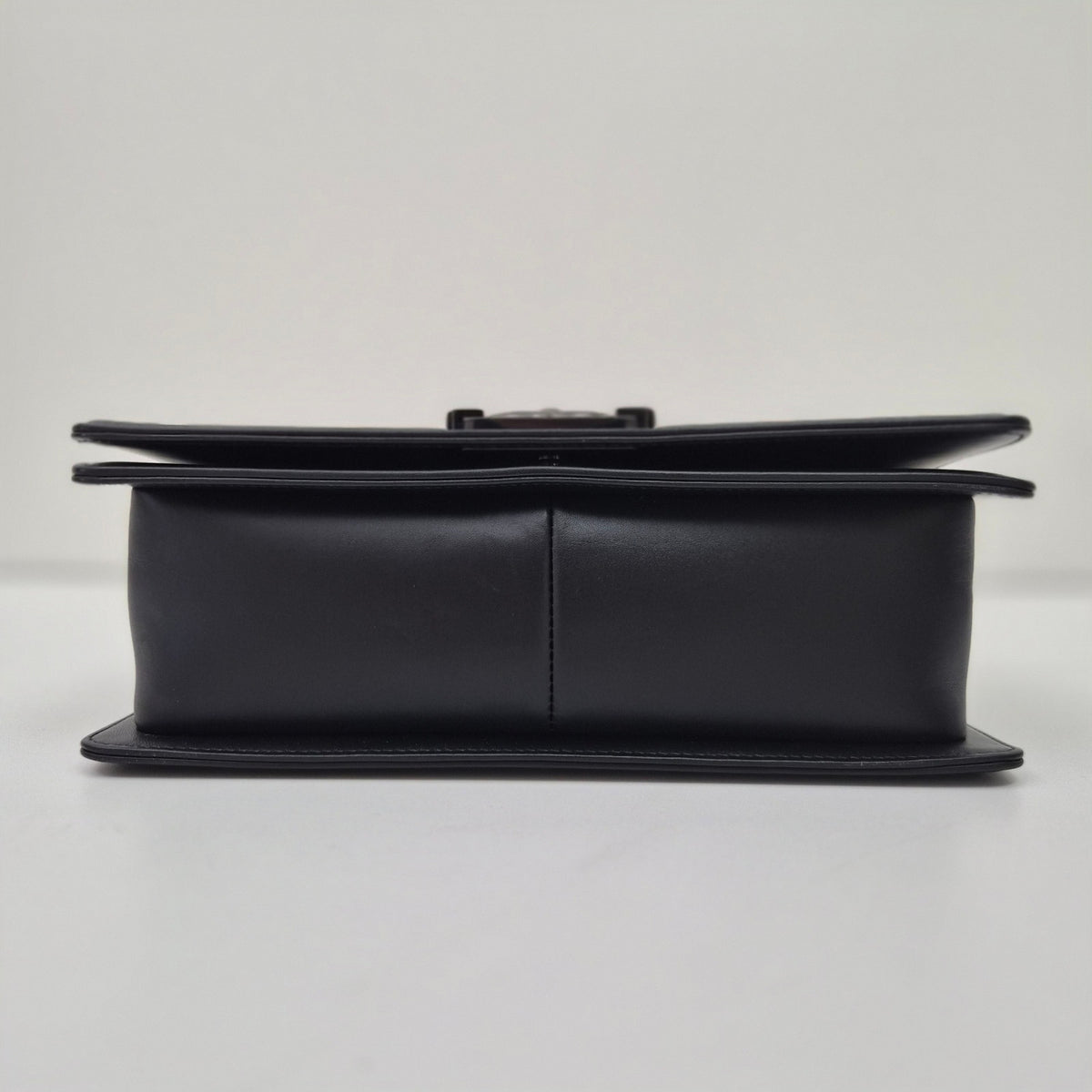 Chanel Iridescent Chevron Medium Boy Bag Black