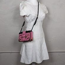 Load image into Gallery viewer, Prada Light Pink Astrology Moon Stars Cahier Leather Crossbody Bag
