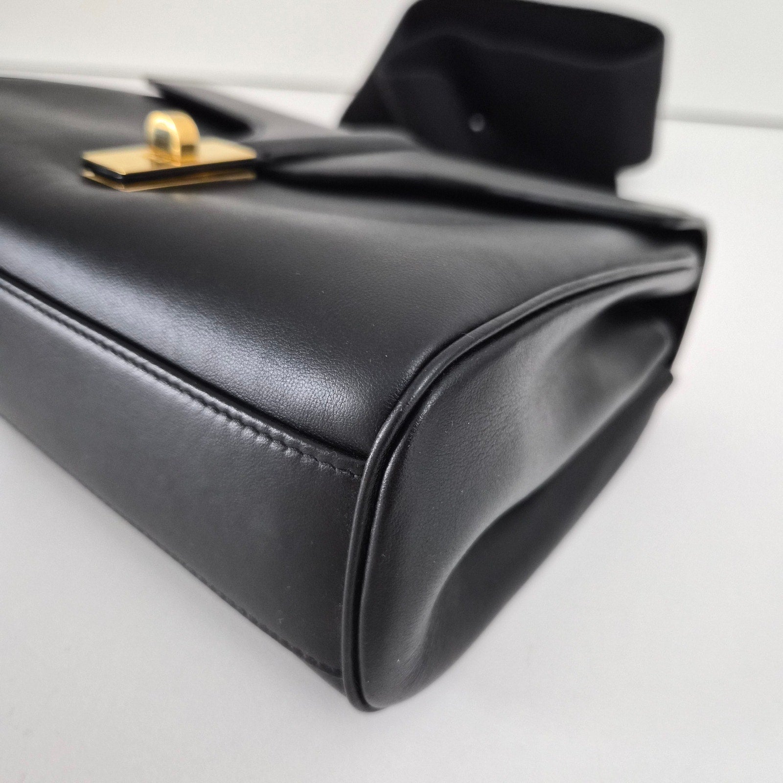 Celine Smooth Calfskin Teen Soft 16 Shoulder Bag Black