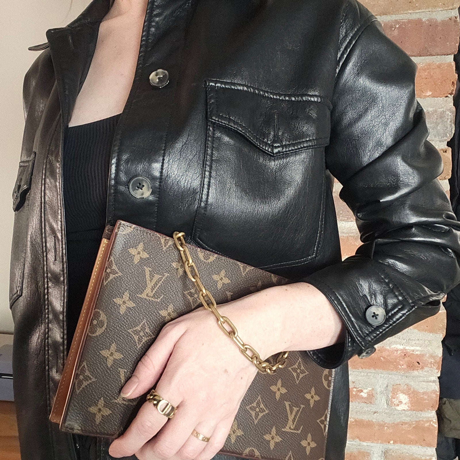 Louis Vuitton Legacy Chain Clutch Monogram Canvas