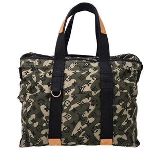 Louis Vuitton Takashi Murakami Green Monogramouflage Treillis Canvas