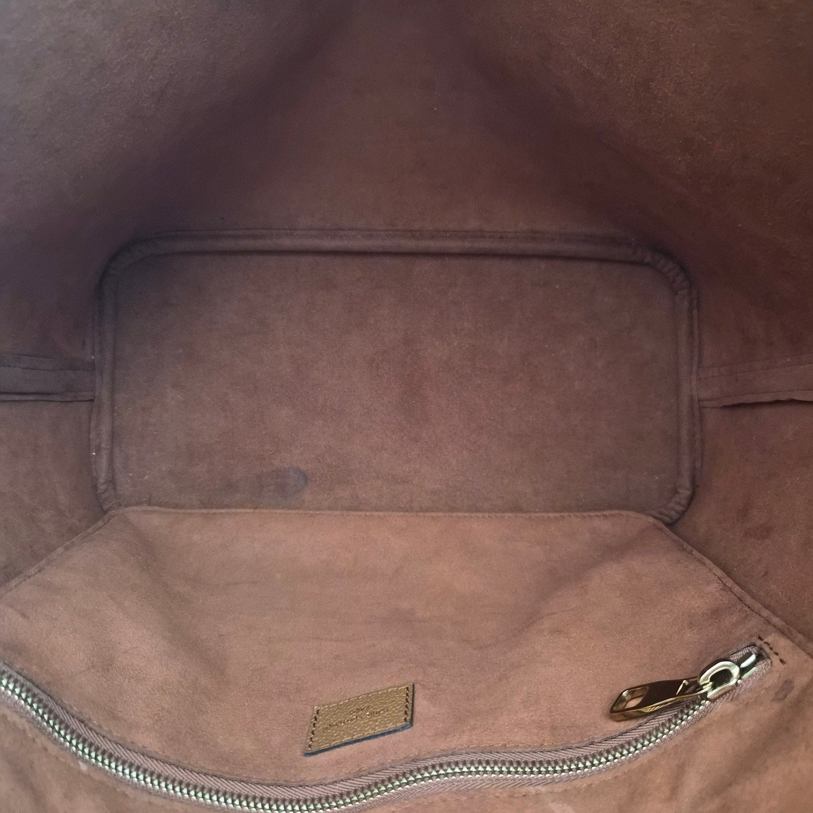 Louis Vuitton Empreinte Monogram Giant Neverfull MM Cognac Tote