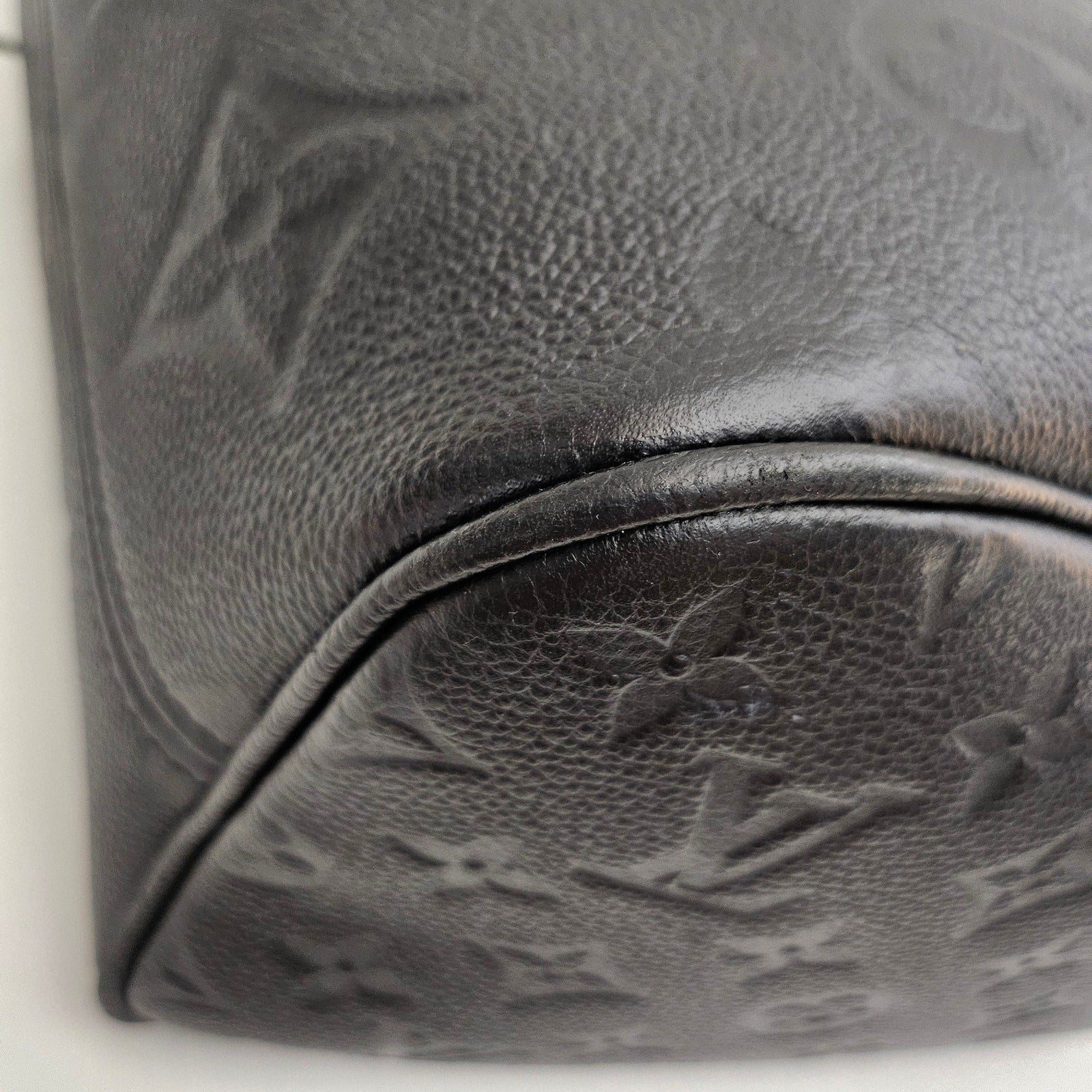 Louis Vuitton Empreinte Monogram Giant Neverfull MM Black Tote