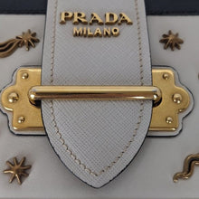 Load image into Gallery viewer, Prada Cahier Small Astrology Moon Star White Leather Cross Body Bag
