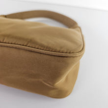 Load image into Gallery viewer, Prada Nylon Mini Hobo Tessuto Tan Shoulder Bag
