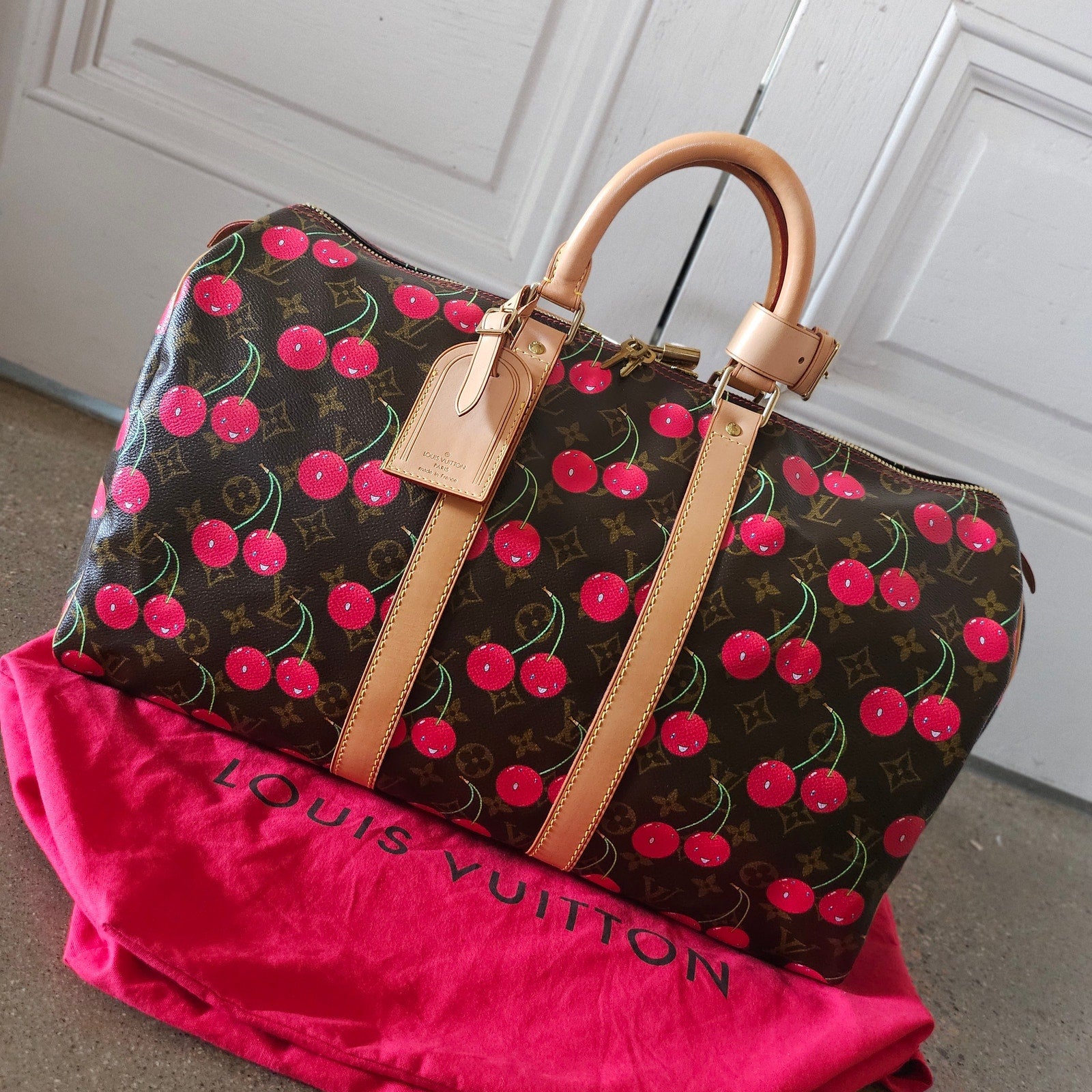 Louis Vuitton Monogram Cerises Cherry Keepall 45